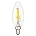 ASELIGHT 6W Dimmable C35-B E12 2700K LED Light Bulbs,Light Bulbs,Led Bulbs, 60 Watt Incandescent Candle Bulbs Replacement,C35-B 2700K Warm White Bulbs,E12 Bulbs,LED Bulb Lamps,LED Bulb Lighting 6 Pack