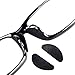 48-Pairs Eyeglass Nose Pads Self Adhesive, Soft Foam Nosepads Non-Slip Silicone Nose Pad Cushion for Glasses, Sunglasses (Black - 48Pairs)