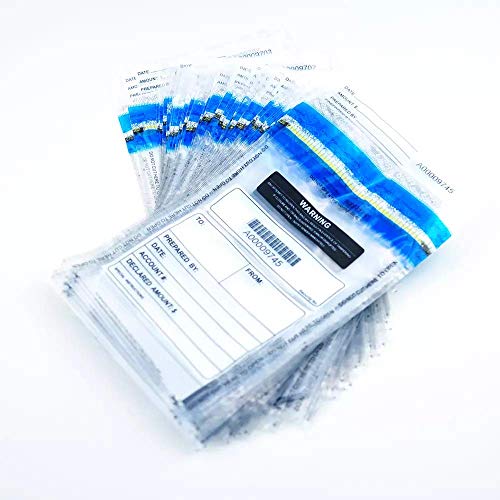 Clear Deposit Bags, Tamper-Evident Bags, Security Bank Pocket, 6 x 9 Inches (100) - Thumbnail 4
