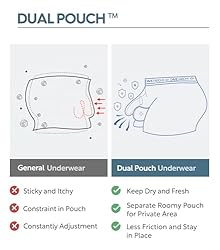 DAVID ARCHY Men's Dual Pouch Underwear Micro Modal