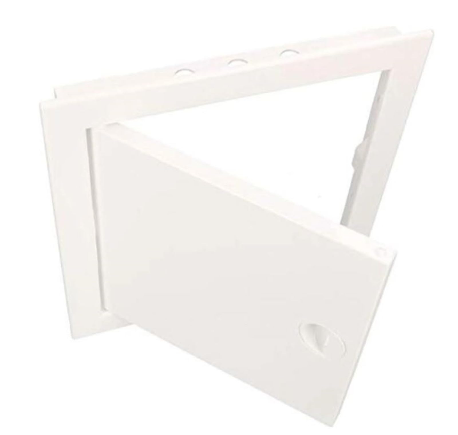 KOTARBAU - Access Panel - 200 mm x 400 mm - ABS Plastic - Inspection Door - White - Maintenance Hatch - Snap Closure - Sturdy Opening - Universal