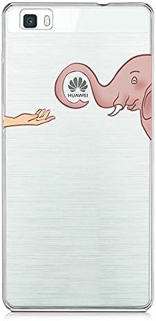 Huawei P8 Lite Case, Huawei P8 Lite Case TPU Protective Soft Silicone Bumper mischief Cover Shock-Absorption and Anti-Scratch Clear Back (Huawei P8 Lite, Elephant)