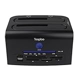 Docooer-Tooploo-25-35-Dual-SATA-USB-30-HDD-Dock-Docking-Station-USB-20-Hub-CF-SD-XD-MS-TF-Card-Reader-US-Plug