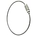 UNKE Pack of 5 Key Ring Keychain Aircraft Cable Wire Stainless Steel Gear