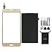sunways Display Screen + Touch Digitizer Screen for Replacement Samsung Galaxy J7 SM-J7008 [Notice Difference Version Will Cause not Working ](Gold)