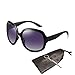 MOTINE Oversized Women's Polarized Sunglasses Fashion Sunglasses UV400 (Black)