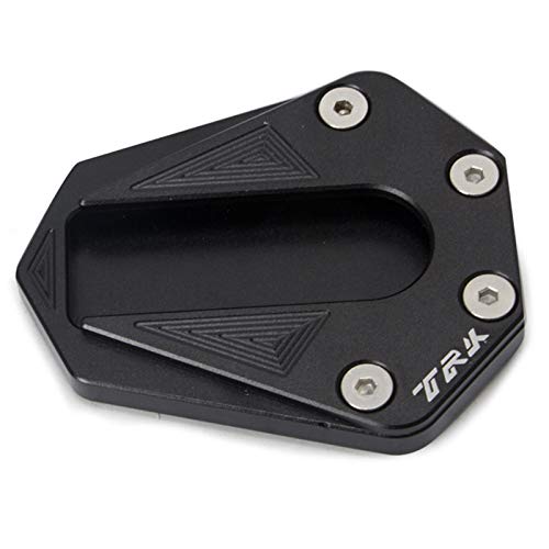 Moligh doll Moto CNC en Aluminium Pied Kickstand Extension Pad Plaque de C？t/&eacute; Support Agrandisseur pour Benelli TRK 502 2017-2018 Moto Accessoires