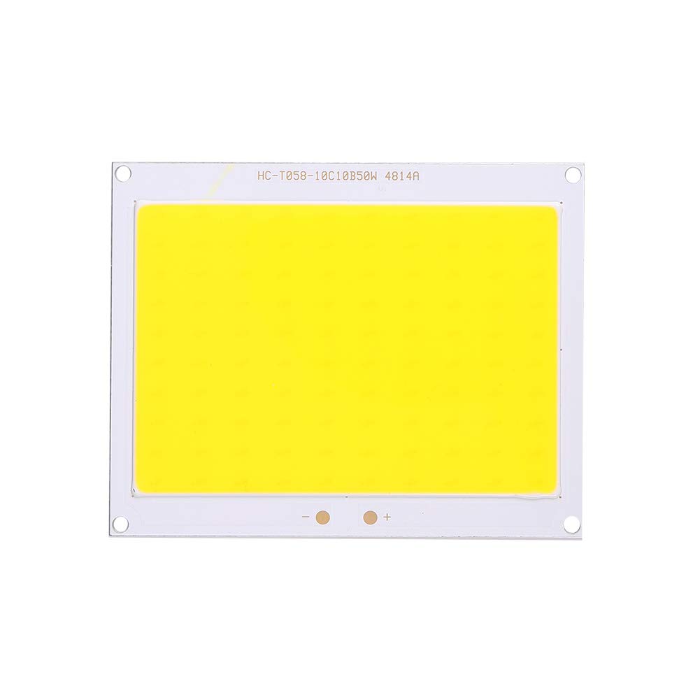 Othmro 1500mA 50W 100mmx80mm COB LED Chip Module Square LED Board Warm White 3000K 120lm Lumens Replacement Part 1 Pcs