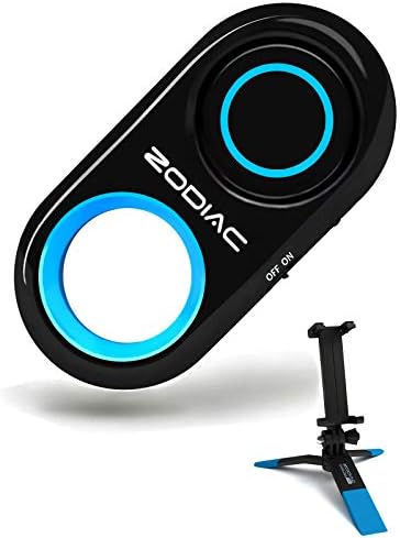 Premium Bluetooth Selfie Remote Control Camera Shutter Mini Tripod For Iphone Samsung Galaxy Android - Amazing Hd Selfie Clicker For Photos Videos 30Ft Range (Powered By Usa Technology) - Blue