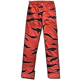 1791's lady Guido Mista Cosplay Pants Women's High Rise Straight Leg Fitted Mista Print Jeans