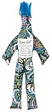 Dammit Doll - Classic Hippie Gypsy - Speakeasy Paisley, Turquoise Hair - Stress Relief, Gag Gift
