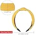 Wide Headbands Knot Turban Headband Plain Fashion Elastic Hairband Head Wrap Hair Hoops for Women and Girls, 8Pcs(8Colors)