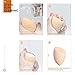 HOPEMATE Makeup Sponge, Pack of 2, Latex-Free Beauty Sponge Blender for Foundations, Powders & Creams, Flawless Coverage of Comestics (apricot)