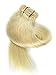 Remy Human Hair Blonde Clip in Hair Extensions 70g 7pcs Invisible #60 Platinum Blonde Human Hair Extension Double Weft Straight Blonde Real Hair Clip in Extensions for Thin/Fine Hair 18 Inch