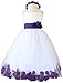 Flower Girl Dress Rose Petal Paperio Easter Wedding Girl White (Baby - 14)
