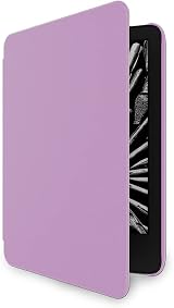 NuPro Bookcover for Kindle 2022 Lavender - Slim Lightweight Magnetic Wake view 4