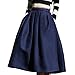 yige Women's High Waisted A line Skirt Skater Pleated Full Midi Skirt