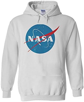 Angerlin NASA Logo Men Women Unisex Pocket Pullover Sweatshirt Hoodie