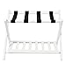 WELLAND Wood Collapsible Foldable Luggage Rack Holder with Shelf Suitcase Luggage Stands for Guest Room, White