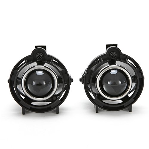 LEDIN for 2014 2015 Chevy Camaro Clear Projector Fog Lights Kit with Bezel + Switch + Wire Harness + Bulbs