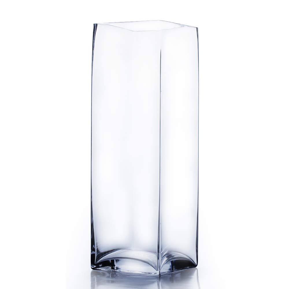 Amazon Com Wgvi Clear Square Block Glass Vase Candle Holder 6