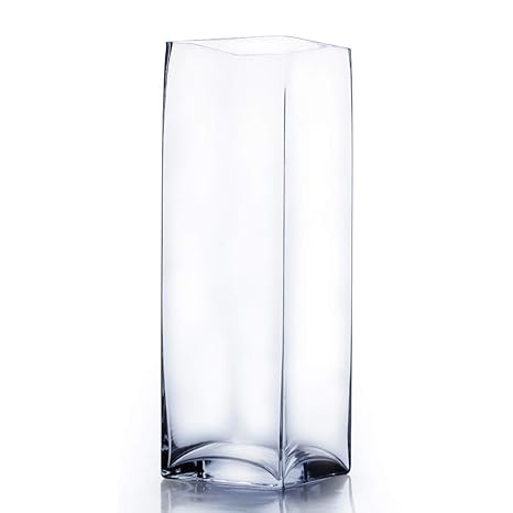 Amazon Com Wgvi Clear Square Block Glass Vase Candle Holder 6
