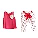 FEITONG Baby Girl Dot Flower Set Toddler Vest Clothing