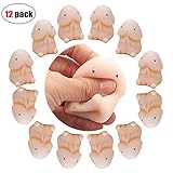 Cheerpet 12 pcs Novelty Squishy Toy, Funny Squishies,Mini Squeeze Mochi Toy Mini Squeeze Ball Slow Rising Anti Stress Dolls Stress Relief Toy for Christmas Birthday Party Gag Gifts