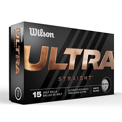 Wilson Unisex-Erwachsene Gerade Golfbälle, Weiss/opulenter Garten