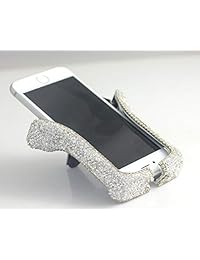 Bestbling Crystal Blingbling Air Vent - Soporte de coche compatible con iPhone y Samsung