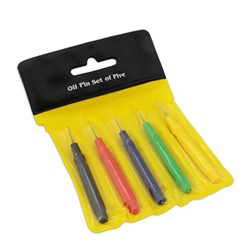 Watch oiling oiler 5 oil pins fine medium and thick tip repair service tool