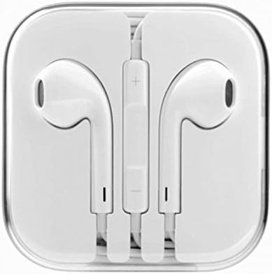 CROSS 3.5mm In-Ear Headphones White Headset with Mic &amp; Volume Control for Cell Phone, Apple iPhone, Samsung Galaxy, iPod, iPad &amp; All Electronics