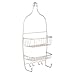 iDesign Raphael Metal Wire Hanging Shower Caddy, Extra Wide Space for Shampoo, Conditioner, and Soap with Hooks for Razors, Towels, and More, 9.5