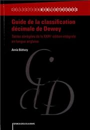 Guide de la classification décimale de Dewey