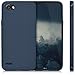 kwmobile TPU Silicone Case for LG Q6 / Q6+ - Soft Flexible Shock Absorbent Protective Phone Cover - Dark Blue Matte