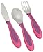 NUK First Essentials Kiddy Cutlery in Assorted Colors, Colors may vary (Pack of 3)