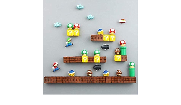 ZP-MIN Super Mario Craft Imanes para nevera DIY imán de ...