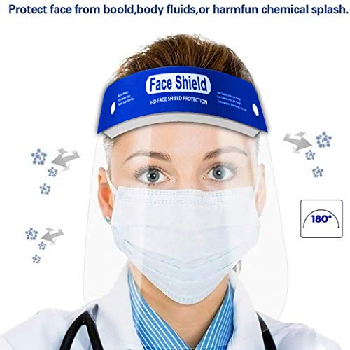 Face Shield 5PCS- Plastic Face Shield Safety Face Shield Full Face Shield BiuBuy