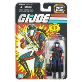 GI Joe 25th Anniversary Logo Cobra Viper SEALED IN AFA 9.25 GRADED CASE [Toy]