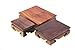 Oriental Furniture Display Stand Wooden Rectangle Rectangular Shape Solid Rosewood Wood Display Base Holder for Small Little Things Statues Items Home Decoration Include 3 Stands/Set