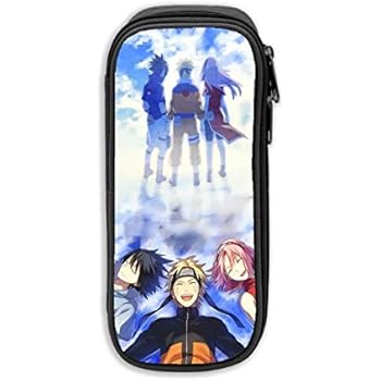 CHLING Pencil Pouch Naruto with Sasuke Big Capacity Pencil Pen Case for Office and School Supplies