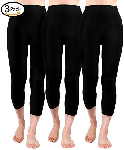 Abodhu High Waisted Capri Leggings for Women, Seamless Ultra Soft Workout Leggings Capri and Ankle Length
