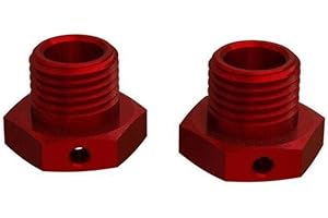 ARRMA Aluminum Wheel Hex 17mm 14.6mm Thick Red (2), ARA311035