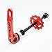 SABLUE FLOAT ON AXLE Bike Chain Keeper Holder Dummy Sleeping Hub Tool Bicycle Cleaning Transporting (RED)