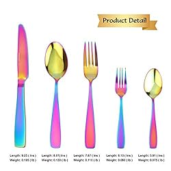 Moxinox 40-Piece Silverware Flatware Set with