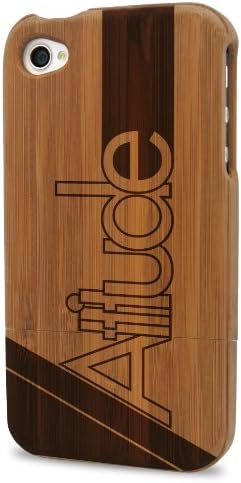 XA Wireless 90500 The Message 500 Case for iPhone 4/4S - 1 Pack - Retail Packaging - Bamboo Wood