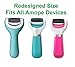 4 Mixed Pedi Refill Roller Heads Compatible with Amope Pedicure Foot File, 4-Pack, Pedi Perfect Refills (1 Extra Coarse, 2 Regular Coarse, 1 Soft Touch)