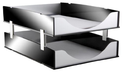 Kantek Aluminum Stackers for Letter Trays, 4 Brackets per Set (BA311)