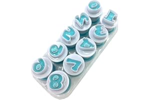 Compact and Practical Stampers for Baking and Creative Craft Projects with Clear Alphabet Number Details (Numbers)