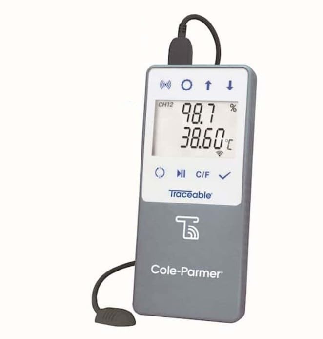 Traceable Temperature/Humidity Wi-Fi Data Logger Compatible with TraceableLIVE® Cloud Service; 1 Probe with Cable